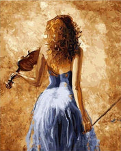 Load image into Gallery viewer, paint by numbers | Mysterious Violinist | advanced music romance | FiguredArt