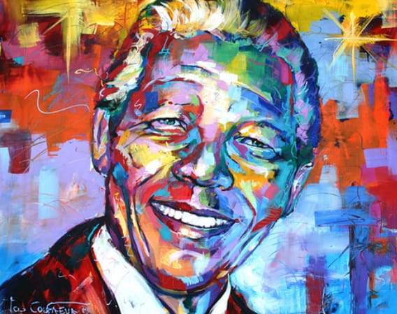 paint by numbers | Nelson Mandela | advanced Pop Art portrait | FiguredArt