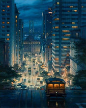 Load image into Gallery viewer, paint by numbers | Night In The City | advanced cities | FiguredArt