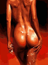 Load image into Gallery viewer, paint by numbers | Nude in Red | easy nude | FiguredArt