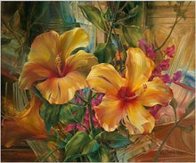 Load image into Gallery viewer, paint by numbers | Orange Hibiscus | flowers intermediate | FiguredArt