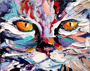 paint by numbers | Painted Cat | advanced animals cats | FiguredArt