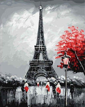 Load image into Gallery viewer, paint by numbers | Paris Eiffel Tower | cities intermediate romance | FiguredArt