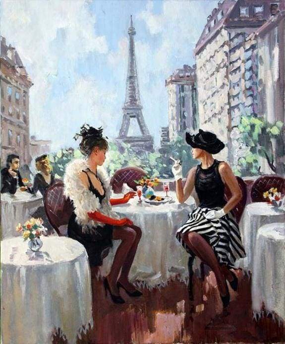 paint by numbers | Parisiennes in Paris | cities intermediate romance | FiguredArt