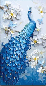 paint by numbers | Peacock Vertical | animals intermediate peacocks | FiguredArt