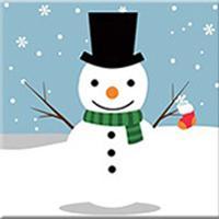 Load image into Gallery viewer, Paint by numbers | Children Painting kit Snowman under the snow | kids easy | Figured'Art