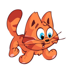 Load image into Gallery viewer, Paint by numbers | Children Painting kit Orange Cat | kids easy | Figured'Art