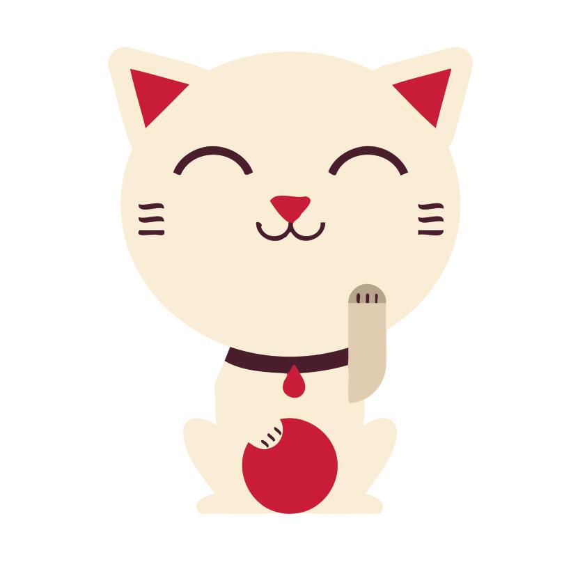 Paint by numbers | Children Painting kit Cat with red dot | kids easy | Figured'Art