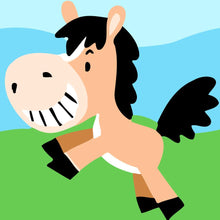 Load image into Gallery viewer, Paint by numbers | Children Painting kit Horse | kids easy | Figured'Art