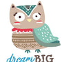 Paint by numbers | Children Painting kit Owl Dream Big | kids easy | Figured'Art
