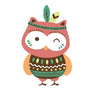 Paint by numbers | Children Painting kit Owl with dress | kids easy | Figured'Art