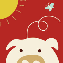 Load image into Gallery viewer, Paint by numbers | Children Painting kit Pig and Butterfly | kids easy | Figured'Art