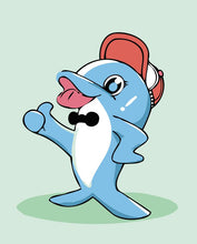 Load image into Gallery viewer, Paint by numbers | Children Painting kit Champion Dolphin | kids easy | Figured'Art