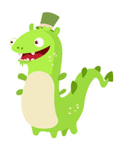 Load image into Gallery viewer, Paint by numbers | Children Painting kit Green dinosaur | kids easy | Figured'Art