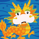 Paint by numbers | Children Painting kit Dragon | kids easy | Figured'Art