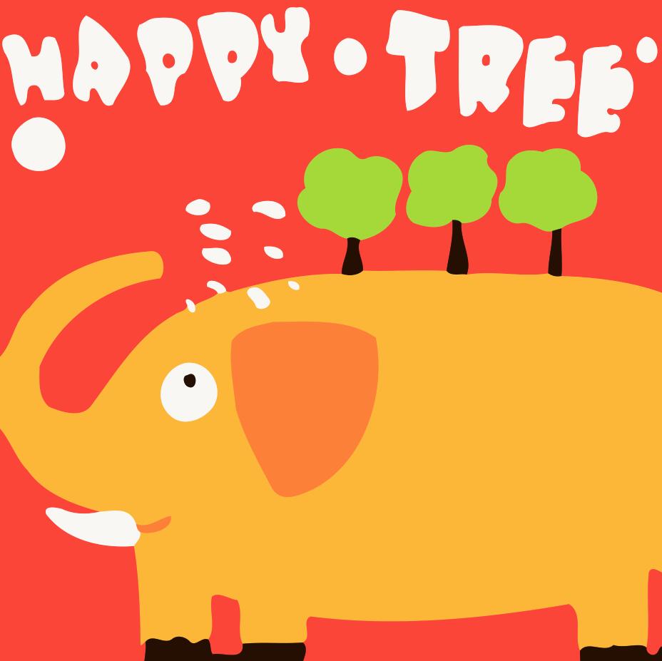 Paint by numbers | Children Painting kit Elephant Happy Tree | kids easy | Figured'Art
