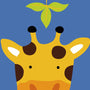 Paint by numbers | Children Painting kit Giraffe and leaf | kids easy | Figured'Art