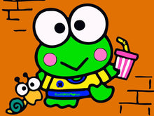 Load image into Gallery viewer, Paint by numbers | Children Painting kit Frog and Snail | kids easy | Figured'Art