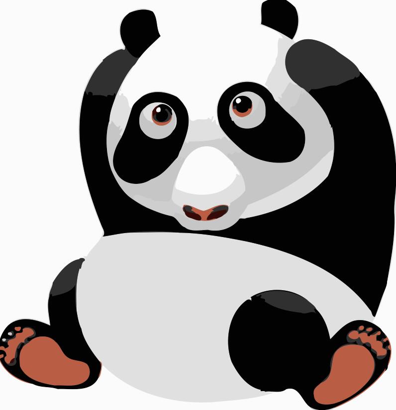 Paint by numbers | Children Painting kit Big Panda | kids easy | Figured'Art