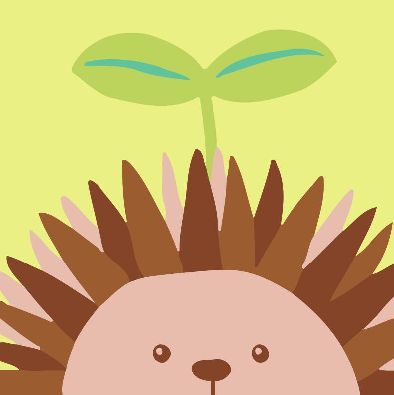 Paint by numbers | Children Painting kit Hedgehog | kids easy | Figured'Art