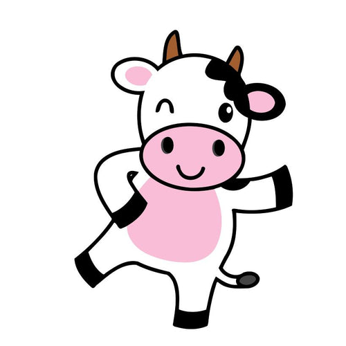 Paint by numbers | Children Painting kit Dancing Cow | kids easy | Figured'Art