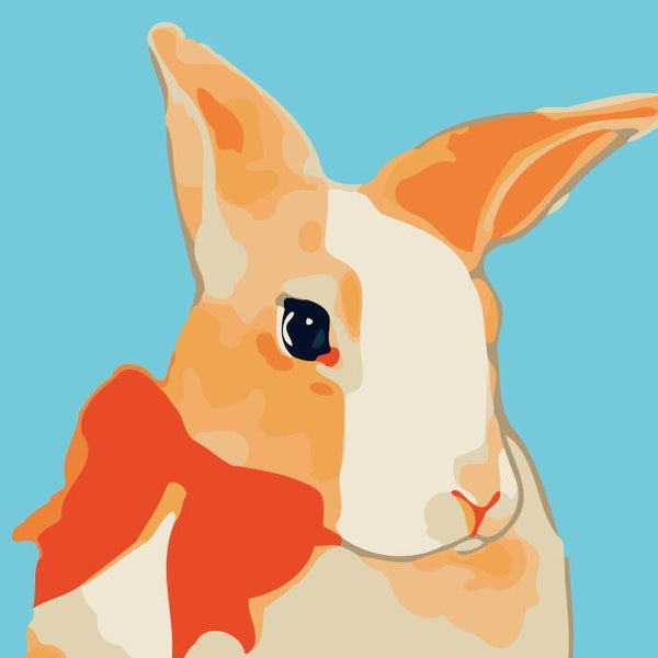 Paint by numbers | Children Painting kit Beautiful Rabbit | kids easy | Figured'Art