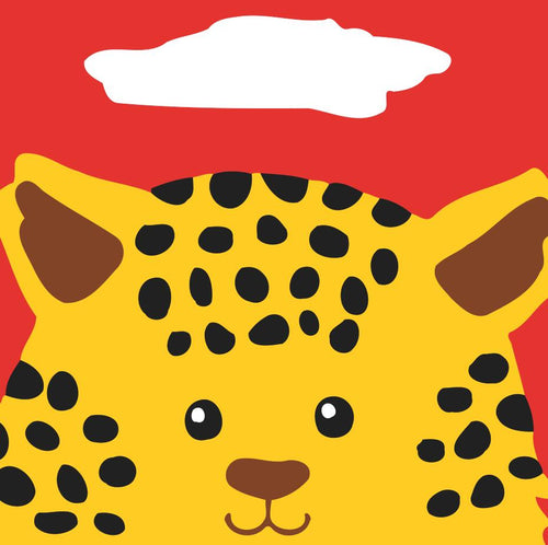 Paint by numbers | Children Painting kit Leopard | kids easy | Figured'Art