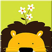 Load image into Gallery viewer, Paint by numbers | Children Painting kit Lion and Flower | kids easy | Figured&#39;Art