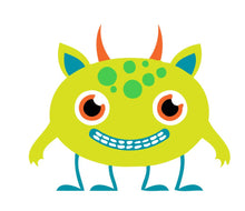 Load image into Gallery viewer, Paint by numbers | Children Painting kit Monster with 4 legs | kids easy | Figured'Art