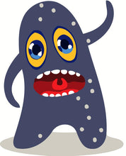 Load image into Gallery viewer, Paint by numbers | Children Painting kit Gray Monster | kids easy | Figured'Art