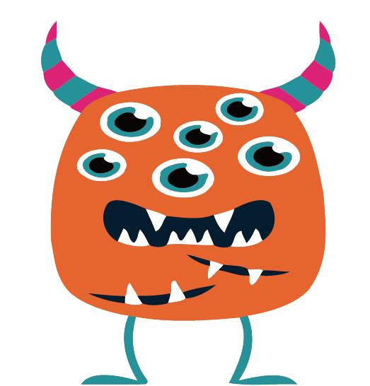 Paint by numbers | Children Painting kit Multi Eyes Monster | kids easy | Figured'Art