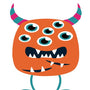Paint by numbers | Children Painting kit Multi Eyes Monster | kids easy | Figured'Art