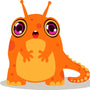 Paint by numbers | Children Painting kit Orange Monster | kids easy | Figured'Art