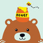 Paint by numbers | Children Painting kit Bear cub and Honey | kids easy | Figured'Art