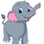 Paint by numbers | Children Painting kit Little Elephant | kids easy | Figured'Art