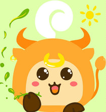 Load image into Gallery viewer, Paint by numbers | Children Painting kit Little Orange Monster | kids easy | Figured'Art