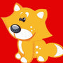 Paint by numbers | Children Painting kit Little fox and red background | kids easy | Figured'Art
