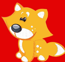 Load image into Gallery viewer, Paint by numbers | Children Painting kit Little fox and red background | kids easy | Figured'Art
