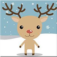 Load image into Gallery viewer, Paint by numbers | Children Painting kit Christmas reindeer | kids easy | Figured'Art