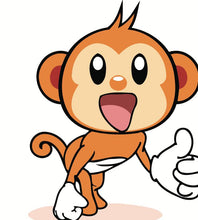 Load image into Gallery viewer, Paint by numbers | Children Painting kit Little Monkey with Smile | kids easy | Figured'Art
