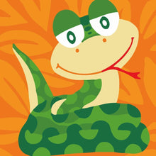 Load image into Gallery viewer, Paint by numbers | Children Painting kit Snake | kids easy | Figured'Art