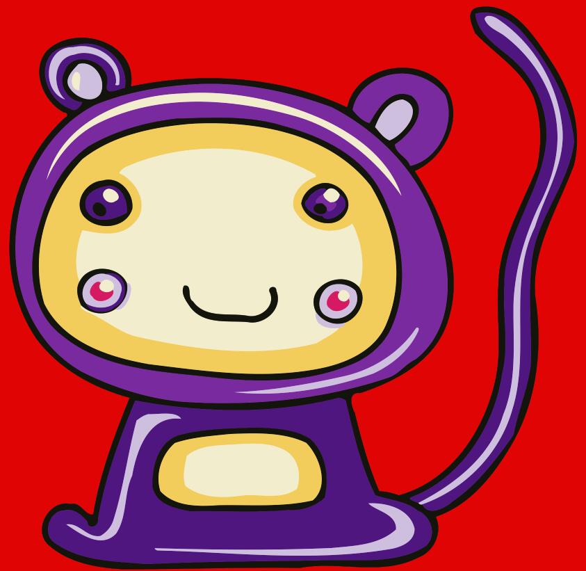 Paint by numbers | Children Painting kit Purple Monkey | kids easy | Figured'Art