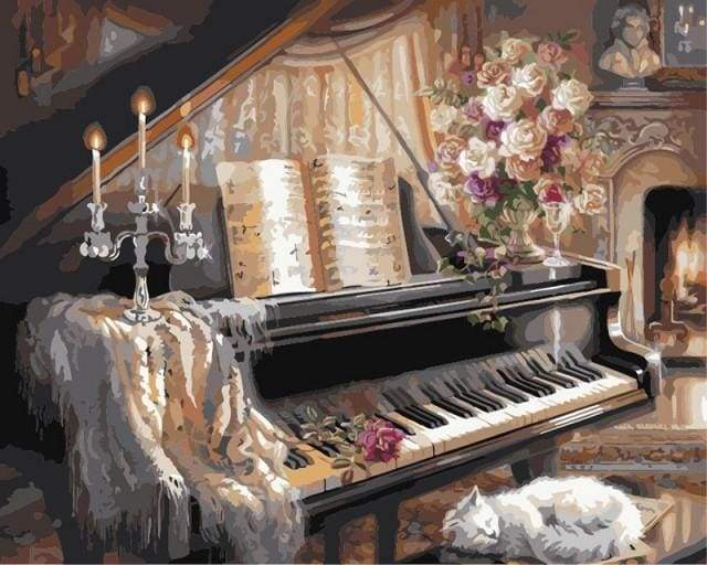 paint by numbers | Piano | intermediate music | FiguredArt
