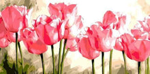 Load image into Gallery viewer, paint by numbers | Pink Tulips | easy flowers | FiguredArt