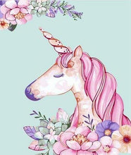 Load image into Gallery viewer, paint by numbers | Pink Unicorn | animals easy kids unicorns | FiguredArt