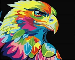 paint by numbers | Pop Art eagle | animals beginners birds eagles easy | FiguredArt