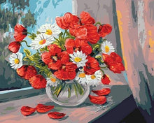 Load image into Gallery viewer, paint by numbers | Poppies and Daisies | easy flowers | FiguredArt