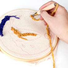 Load image into Gallery viewer, Punch Needle Kit - Bunny on a Crescent Moon