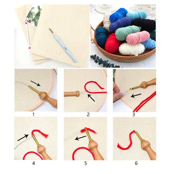 Punch Needle Kit - Little White Dog