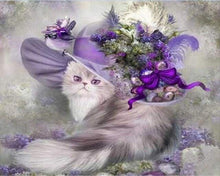 Load image into Gallery viewer, paint by numbers | Purple kitty | advanced animals cats | FiguredArt